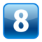Keycap Digit Eight emoji on Emojidex